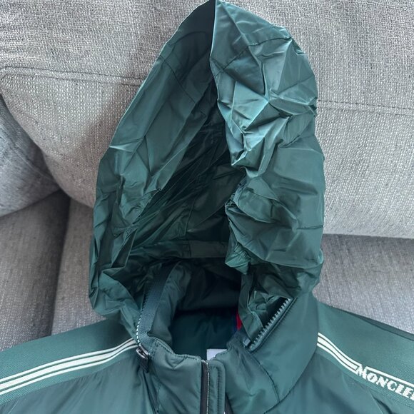 Men’s Green Moncler Queyron Giubbotto Jacket Size 3 (US Med/Large) - Picture 6 of 11